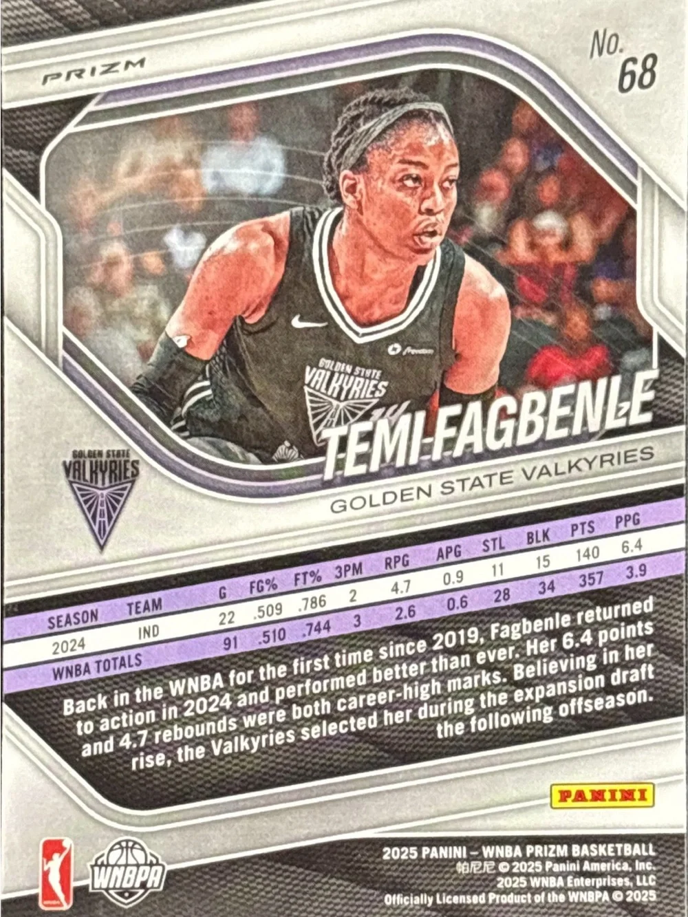 Panini Prizm Temi Fagbenle Green Prizm Basketball Trading Card